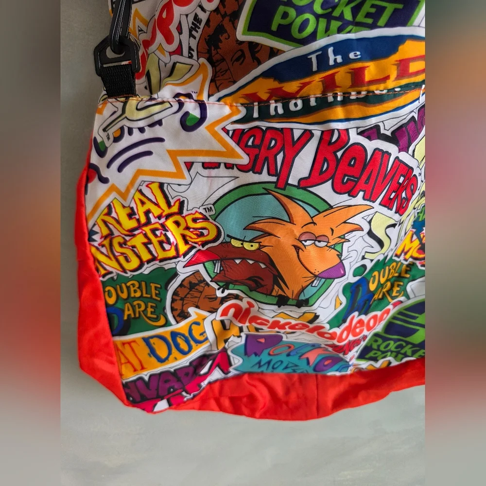 Nickelodeon Collage Messenger Crossbody Bag 2016 Las Vegas Expo 19x16 Foldover